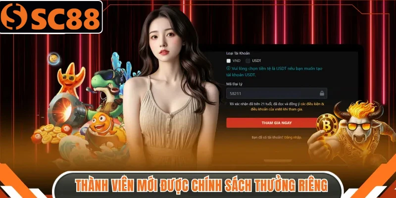 Thành viên mới được hưởng chính sách thưởng riêng